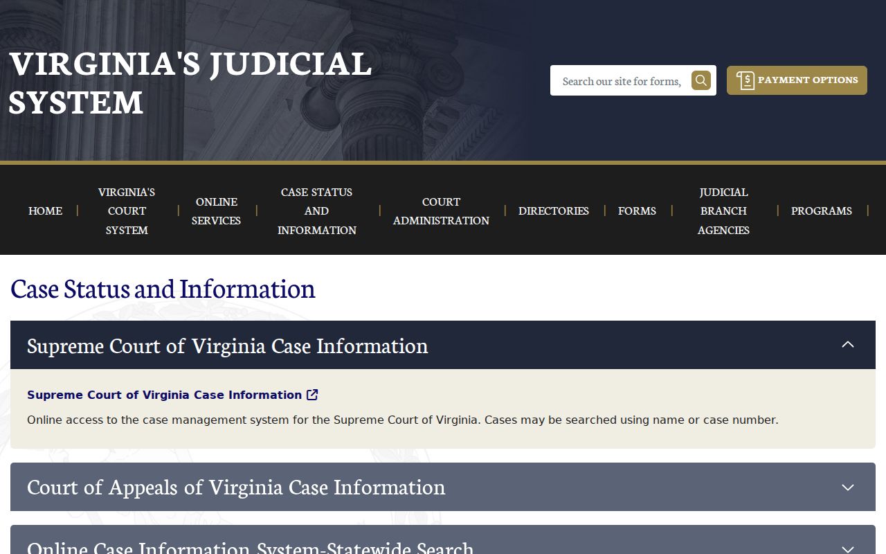 Tazewell County active warrant search, Virginia statewide adult case information