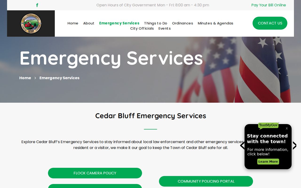 Cedar Bluff emergency-services transparency resources separate from Tazewell County warrant lookup