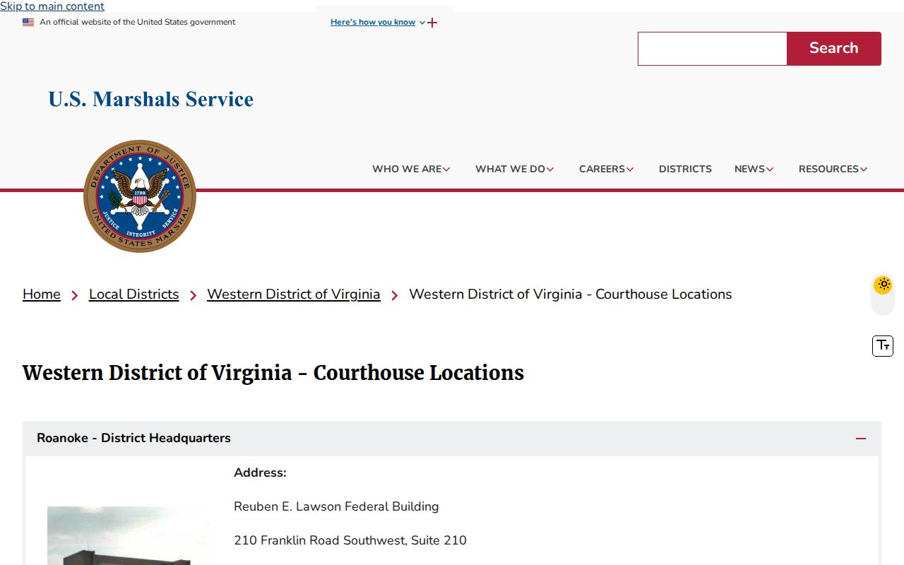 Tazewell County arrest warrant lookup, Abingdon federal courthouse information
